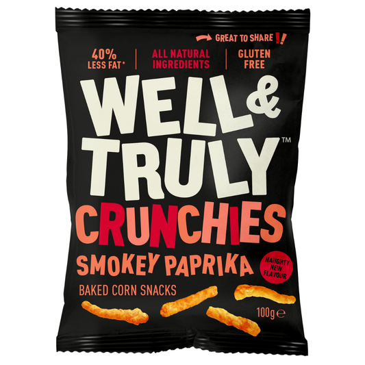Crunchies Smokey Paprika 100g: Vegan, Gluten Free