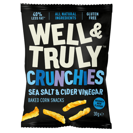 Crunchies Sea Salt & Cider Vinegar 30g: Vegan, Gluten Free