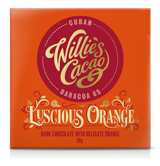 LUSCIOUS ORANGE, ORANGE CHOCOLATE BAR  - 10 in stock