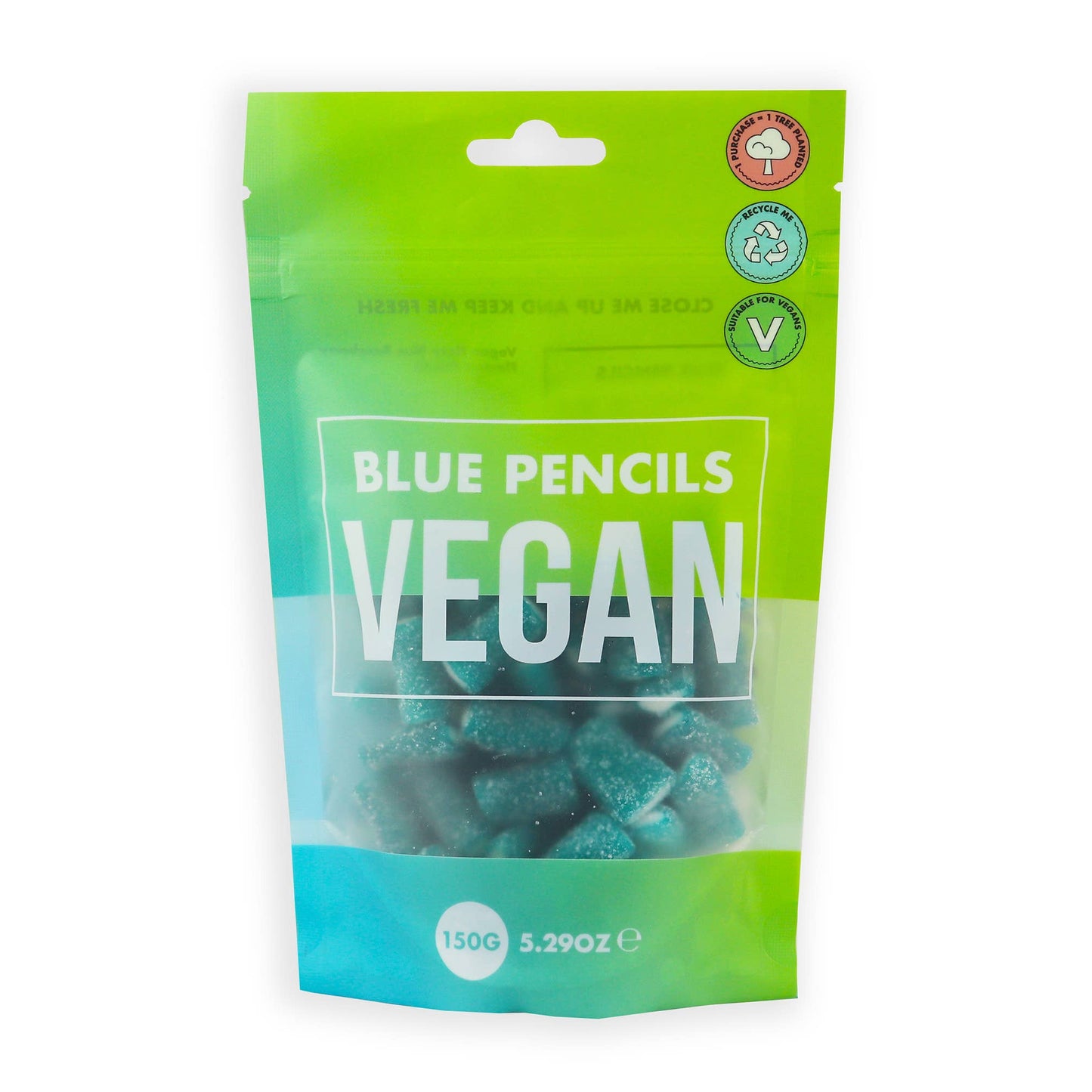 Blue Raspberry Pencils Vegan Pouch 150g